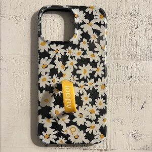 Loopy Case Black and Yellow Floral Phone Case